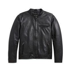 МЪЖКО КОЖЕНО ЯКЕ Men's Cafe Racer Leather Jacket HARLEY-DAVIDSON  - Slim Fit