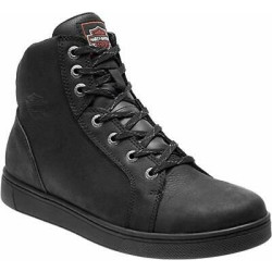 HARLEY-DAVIDSON D97080 WATKINS CE BLACK MENS HIG-TOP SNEAKER - BLACK