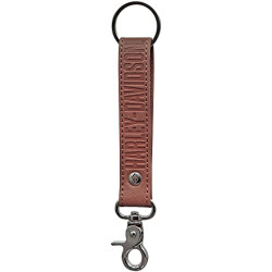 кожен ключодържател Harley-Davidson Tan Brown Vinyl Strap Key Chain with Harley Davidson Text 4543