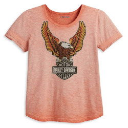 ДАМСКА ТЕНИСКА Harley-Davidson® Women's Hometown Scoop Neck Tee - Vintage Orange
