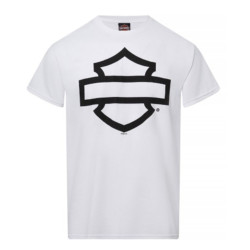 мъжка тениска Harley-Davidson® Men's Open Bar & Shield On White Short Sleeve Crew-Neck T-Shirt мъжка тениска Harley-Davidson® Men's Open Bar & Shield On White Short Sleeve Crew-Neck T-Shirt