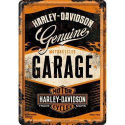 метална картичка Nostalgic-Art 10281 Harley-Davidson Garage, Metal Card, Colourful, 10 x 14 cm