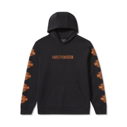 мъжки суичър Men's Essential Bar & Shield Pullover Hoodie - Harley Black