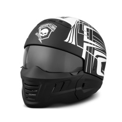 каска harley-davidson  98297-19EX/002L HELMET-2in1,ECE,SKULL LIGHTNIN HD-X04 BLK 