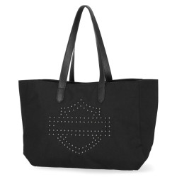 дамска чанта Harley-Davidson® Women's Studded Bar & Shield Logo Tote Bag Purse - Black