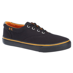 Harley-Davidson® Men's Lawthorn Black & Orange Casual Tennis Shoes 