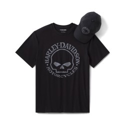 КОМПЛЕКТ ТЕНИСКА И ШАПКА Men's Willie G Skull Hat & Tee Gift Set