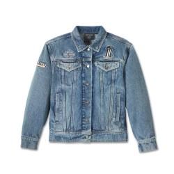дамско дънково яке Powerslide Oversized Denim Jacket