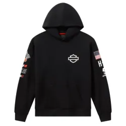 мъжки суичър Harley-Davidson Hoodie Factory Racing black