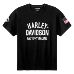 МЪЖКА ТЕНИСКА Harley-Davidson T-Shirt Factory Racing Fast Johnnie black